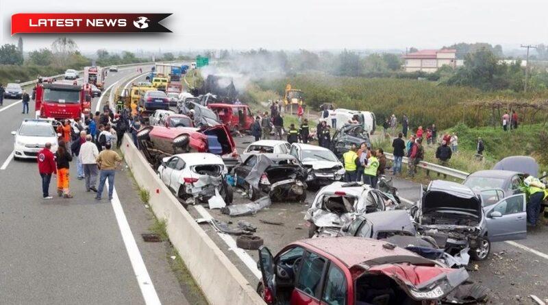 Grecia.. Peste 50 de mașini se ciocnesc pe drumul Ignatia-Odos, rănind 15 persoane - video