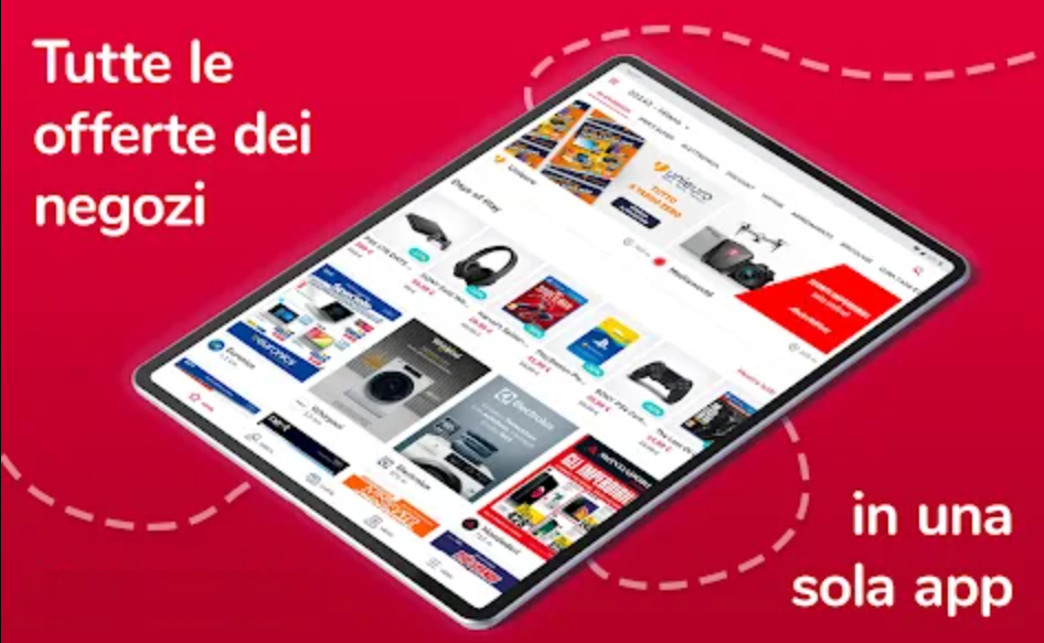 O aplicație pentru a găsi cele mai bune oferte și reduceri din jurul tău pentru toate magazinele din Italia