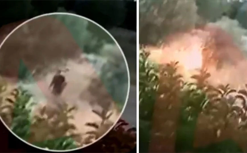 Video-documentar de la incendierea de lângă Pallini Panorama