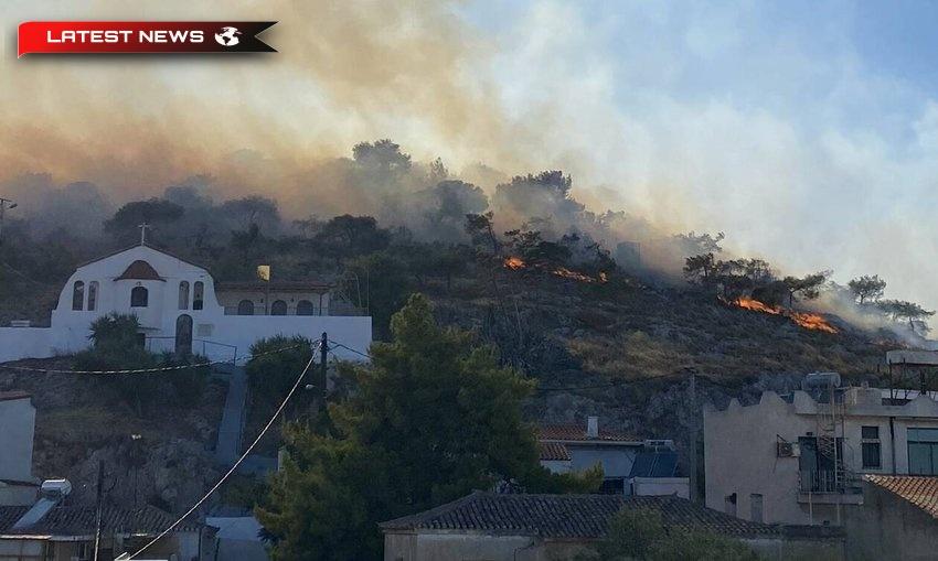 Noi incendii izbucnesc în West Attica, Salamina
