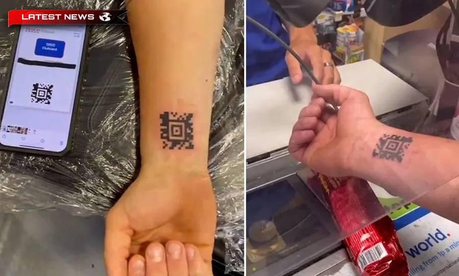 Mi s-a tatuat codul cardului de supermarket pe braț pentru că a uitat-o ​​(vid)
