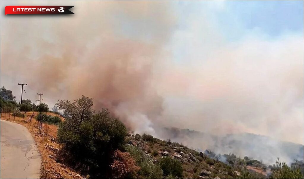 Grecia.. Incendiu la Rethymnon și evacuarea preventivă a satelor învecinate