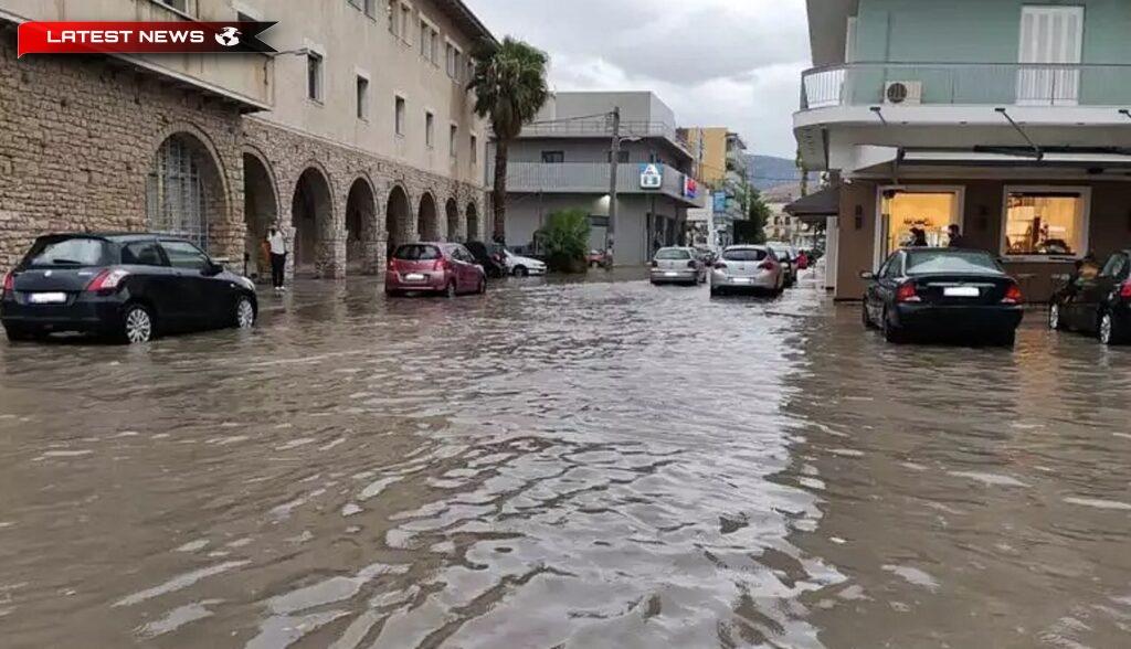 Vreme rea în Nafplion: haos din cauza ploii - Râuri pe drumuri (Video)
