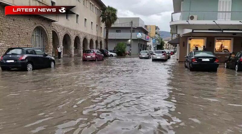 Vreme rea în Nafplion: haos din cauza ploii - Râuri pe drumuri (Video)