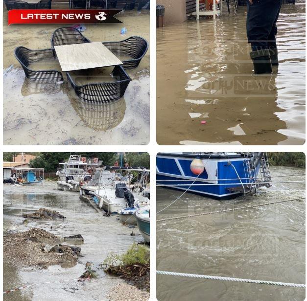 Ploaia abundentă inundă o mare parte a insulei Corfu