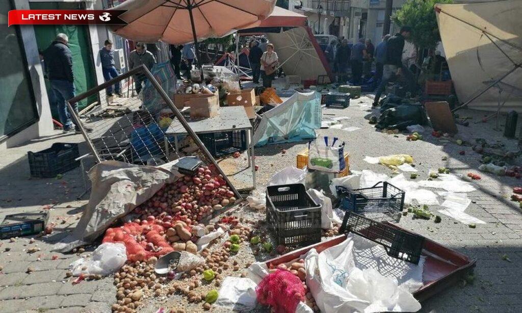 Kalambaka: Un fermier a intrat într-o piață publică și a răpit trei persoane