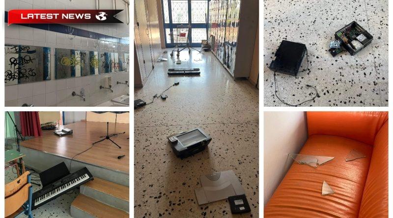 Persoane necunoscute au vandalizat Gimnaziul 5 din Alimos - FOTO