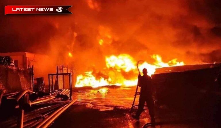 Aspropyrgos: Incendiu într-o fabrică - Mobilizare mare a Departamentului de Pompieri