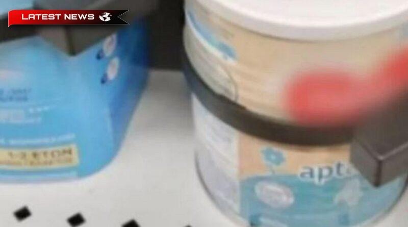 Imagine șocantă: Supermarket a pus antifurt în laptele pentru bebeluși