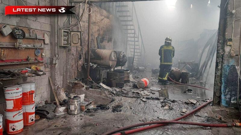Incendiul de la o fabrică de poliester din Aspropyrgos este controlat parțial - Mesaj de la 112
