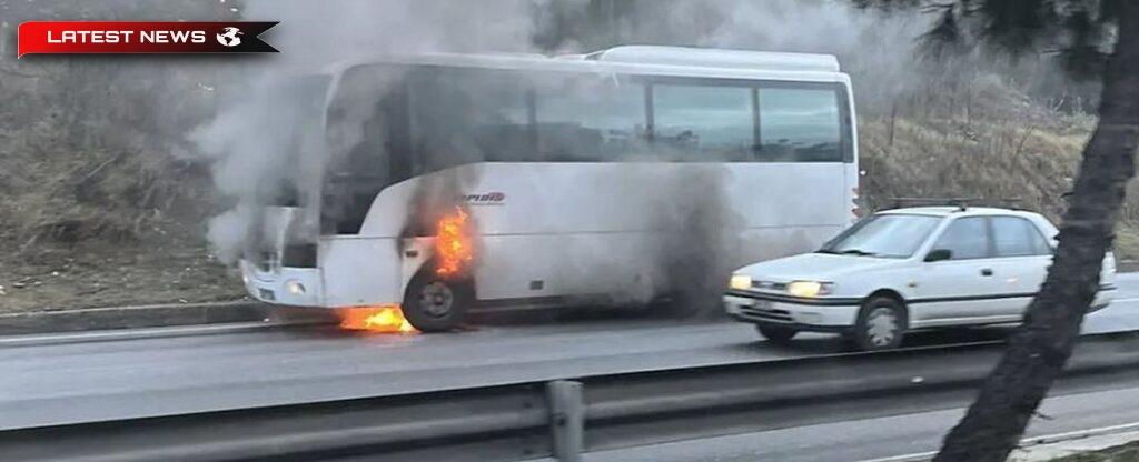 Salonic: Un incendiu a izbucnit într-un autobuz școlar - Copiii au fost îndepărtați la timp
