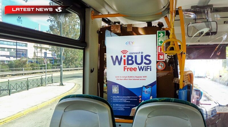 Interbus: program pilot WiBUS pentru WiFi gratuit în autobuzele orașului din Atena