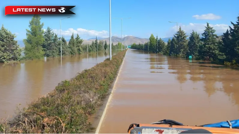 Inundații Autostrada dintre Atena și Salonic este încă scufundată în apă fotografii video