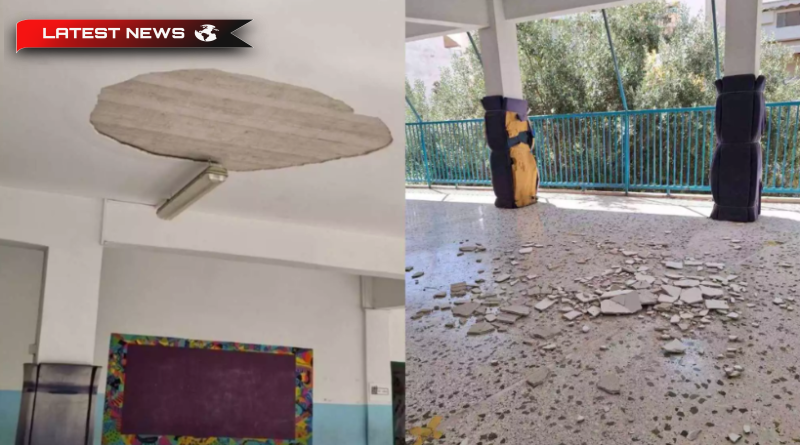 Accident la Școala 149 Municipală din Atena Tencuiala căzută de pe tavan provoacă îngrijorare în rândul părinților și profesorilor