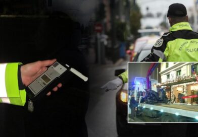 Teste intensive de alcoolemie în centrul Atenei: O femeie prinsă conducând un scuter sub influența alcoolului