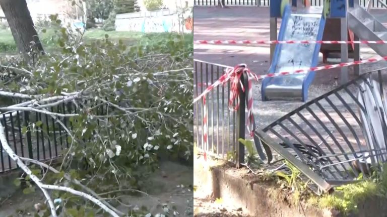 Un copac sa prăbușit peste un loc de joacă din Chaidari fără a provoca victime